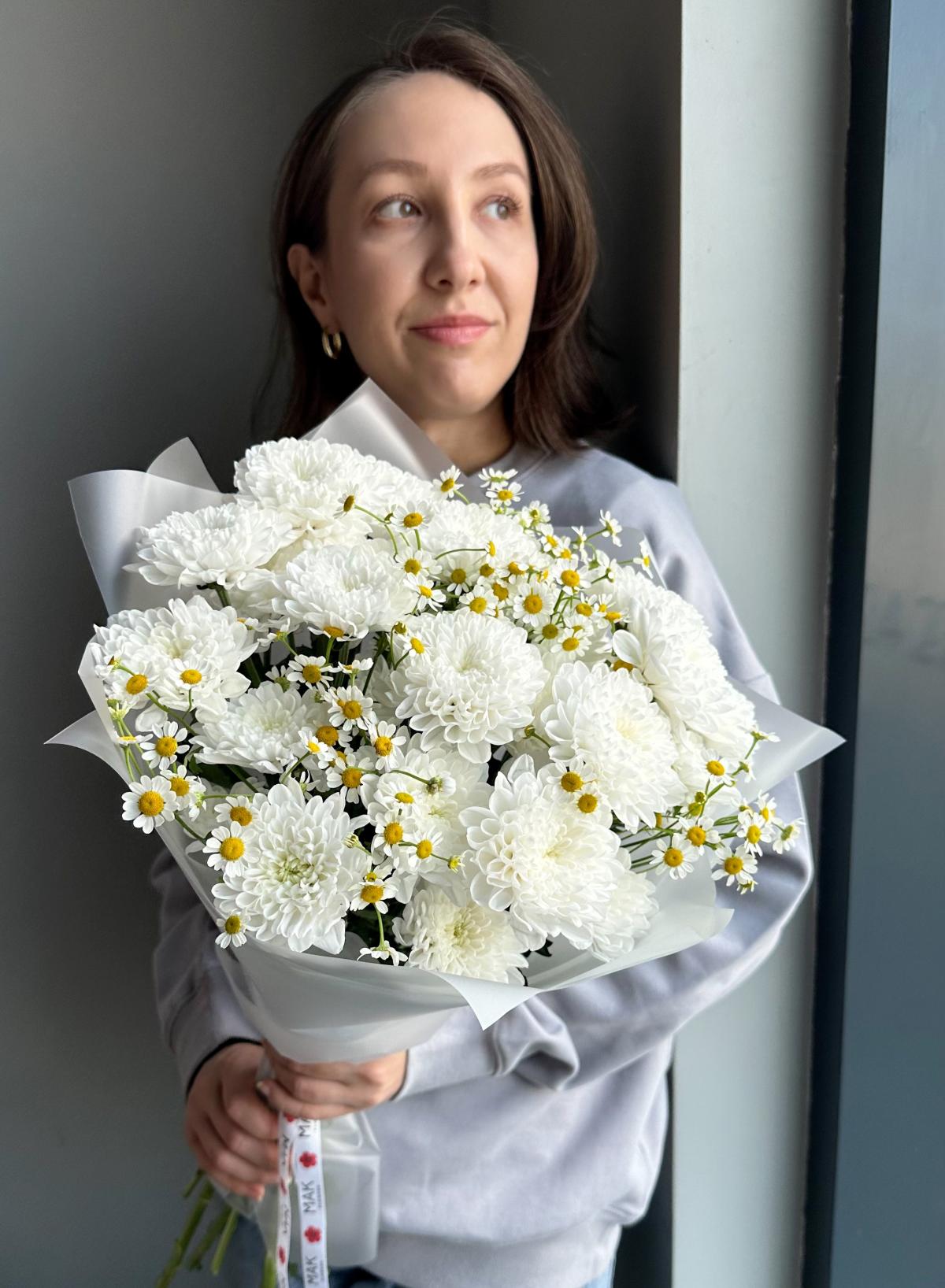 Букет #107 Хризантема ромашковая